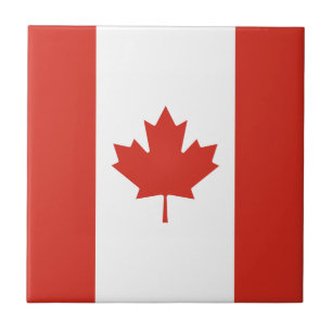 Baldosa de bandera canadiense patriótica