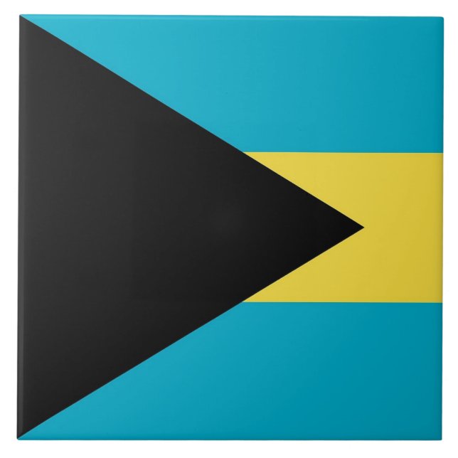 Baldosa de bandera de las Bahamas (Frente)