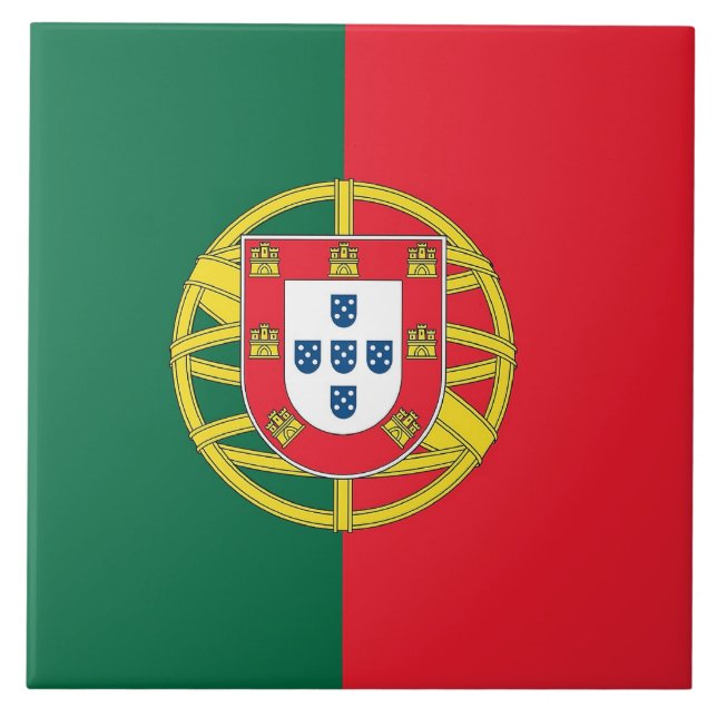 Baldosa de bandera de Portugal (Frente)