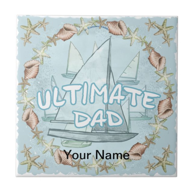 Baldosa de barco de vela Ultimate Dad (Frente)