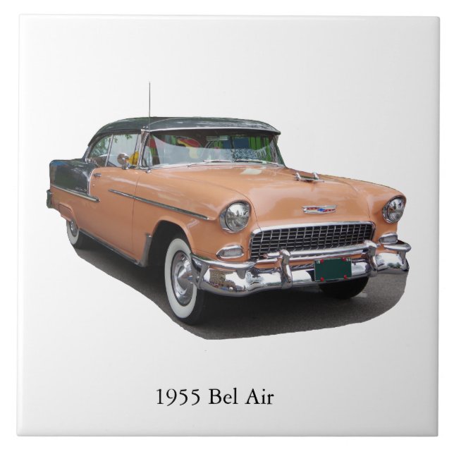 Baldosa de Bel Air marrón de 1955 (Frente)