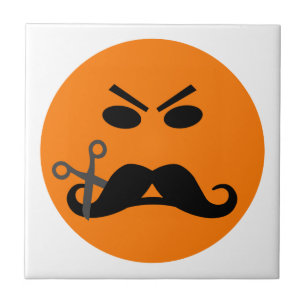 Baldosa de bigote enojado