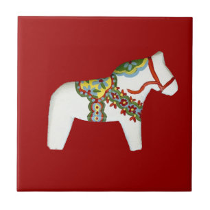 Baldosa de caballos blancos