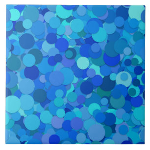 baldosa de confeti de punto azul