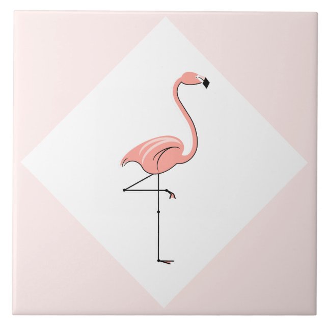 Baldosa de Diamante Rosa Flamingo (Frente)