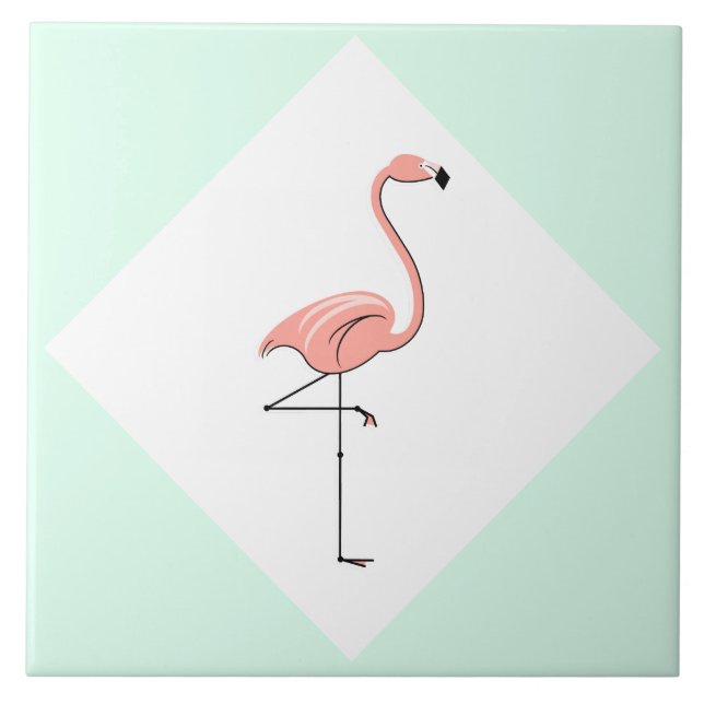 Baldosa de Flamingo Aqua Diamond (Frente)
