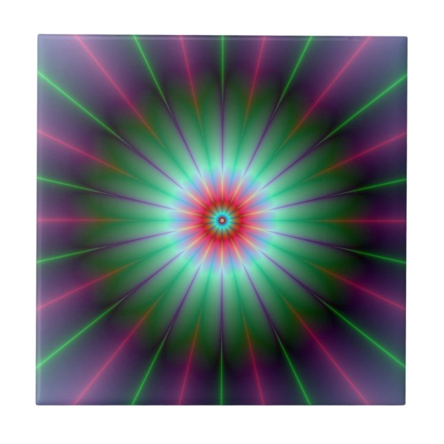 Baldosa de flor radiante (Frente)