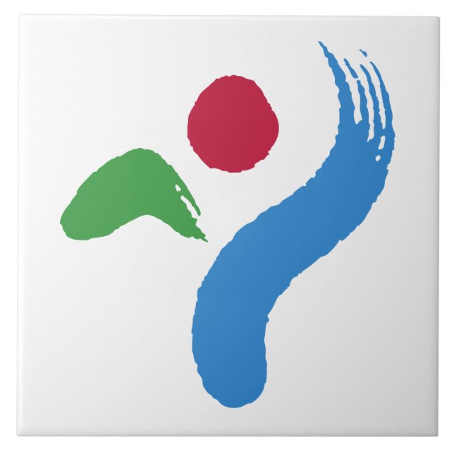 Baldosa de la bandera de Seúl (Frente)