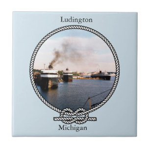 Baldosa de la cuerda Ludington Car/Rail Ferries