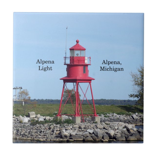 baldosa de la luz de Alpena (Frente)