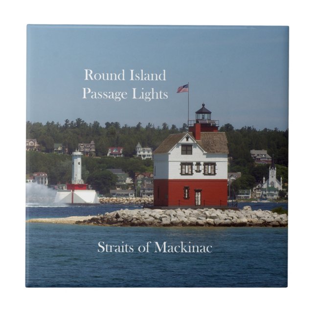 Baldosa de las luces de paso de la isla redonda (Frente)