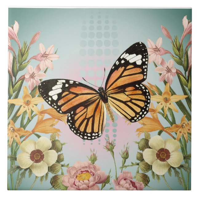 Baldosa de mariposa (Frente)