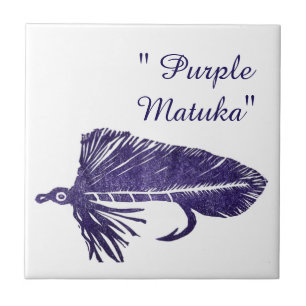 Baldosa de mosca de trucha de barrido "Purple Matu