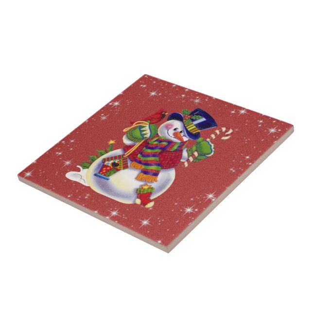 Baldosa de navidades Snowman (Lado)
