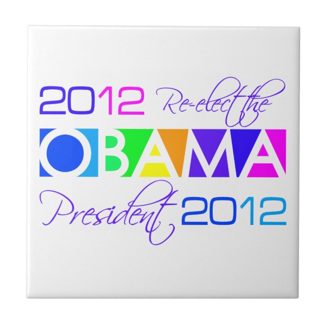 Baldosa de OBAMA 2012 (Frente)