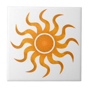 Baldosa de Personalizable de sol deslumbrante - pe