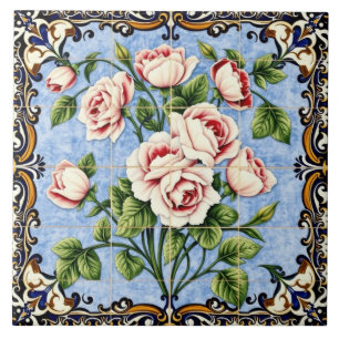baldosa de ramo de rosas