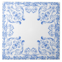 Baldosa decorativa azul claro