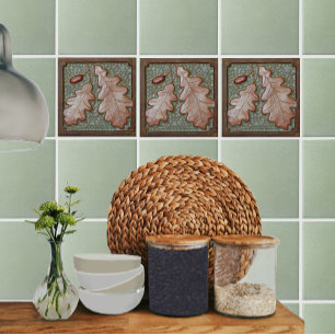 Baldosa decorativa de madera de roble