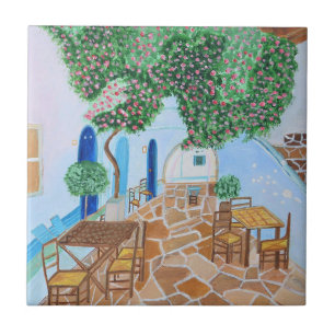 Baldosa decorativa Santorini 2