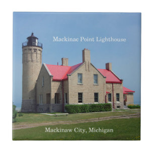 baldosa del faro de Mackinac Point
