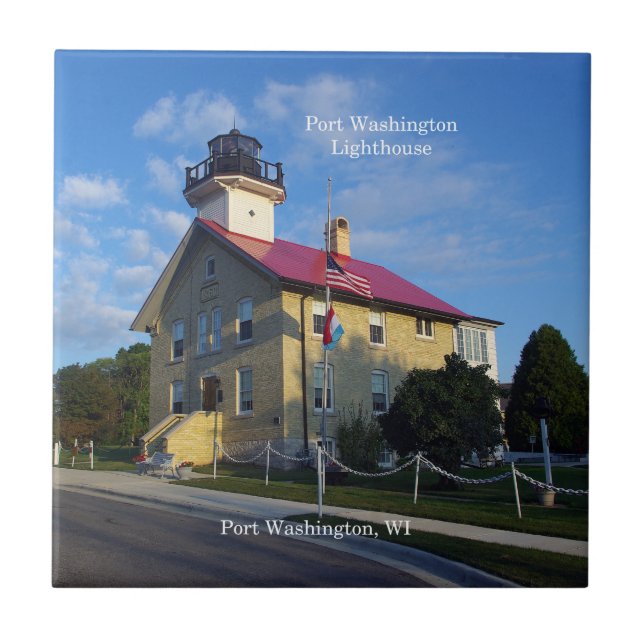 Baldosa del faro de Port Washington (Frente)