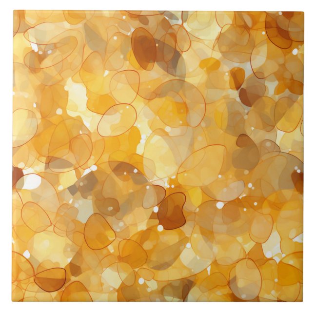 Baldosa Dorada Amber - Aspecto moderno abstracto d (Frente)
