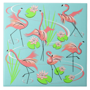 Baldosa Flamingo Fandango