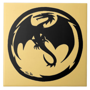 Baldosa grande Black Dragon Gold
