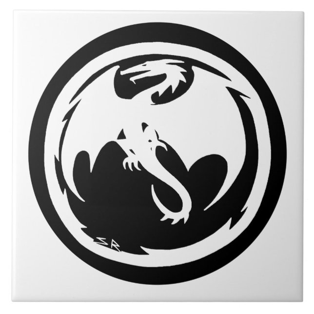 Baldosa grande Dragon Blanco (Frente)