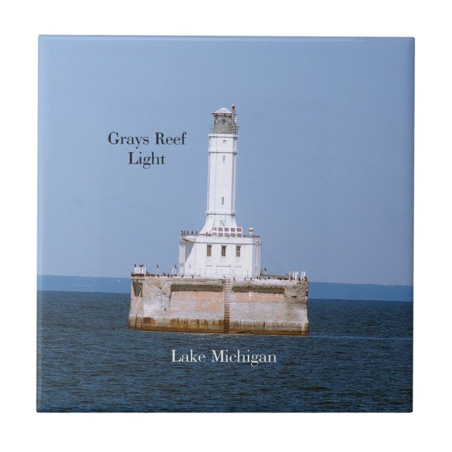 Baldosa gris claro de arrecife (Frente)