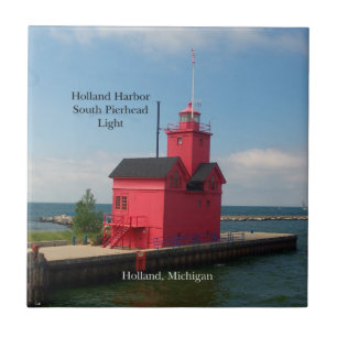 Baldosa Holland Harbour South Pierhead Light 2011