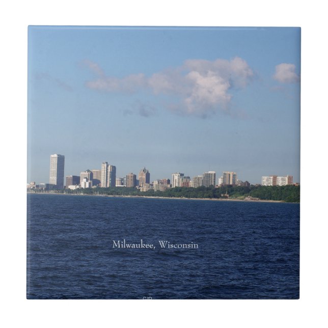 Baldosa Milwaukee Skyline (Frente)