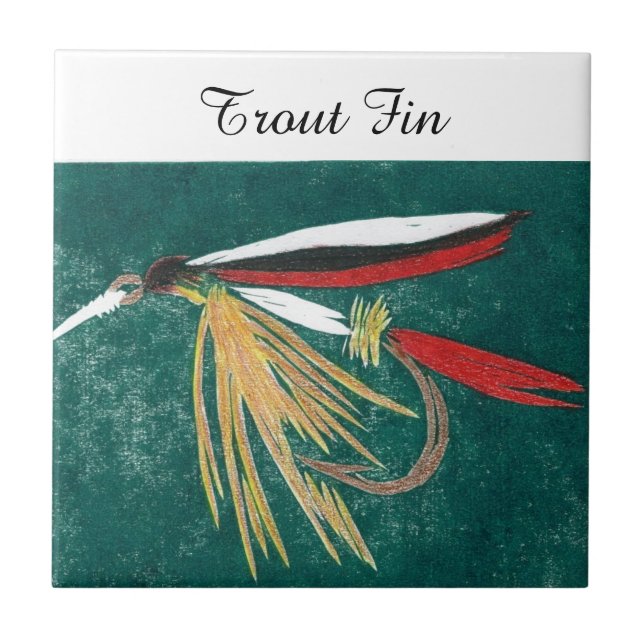 Baldosa mojada "Trout Fin". (Frente)