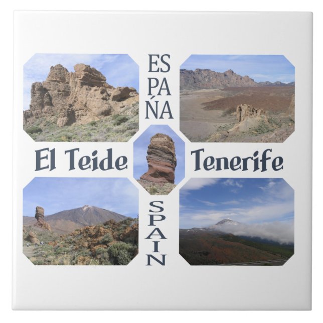 Baldosa personalizado El Teide (Frente)