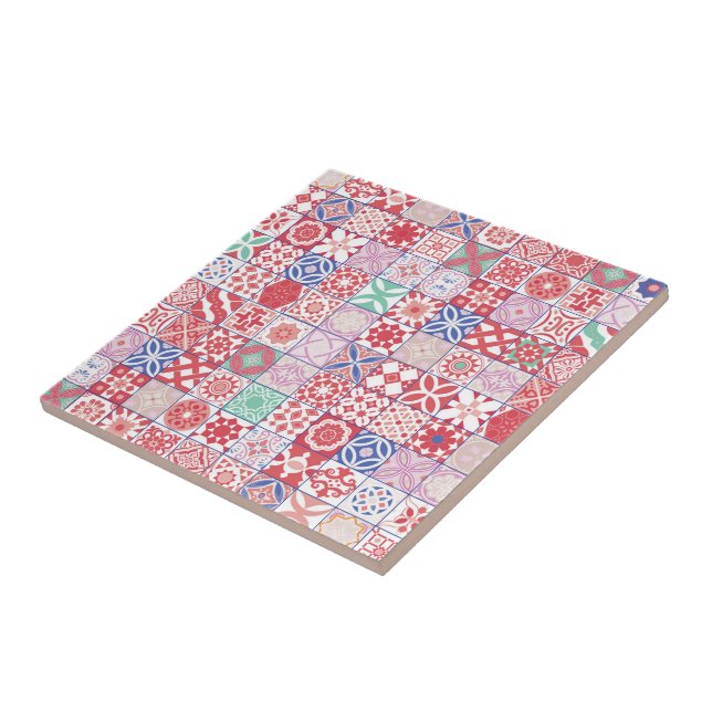 Baldosa roja marroquí (Lado)