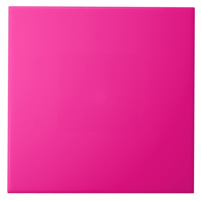 Baldosa rosa profunda de neón (Frente)