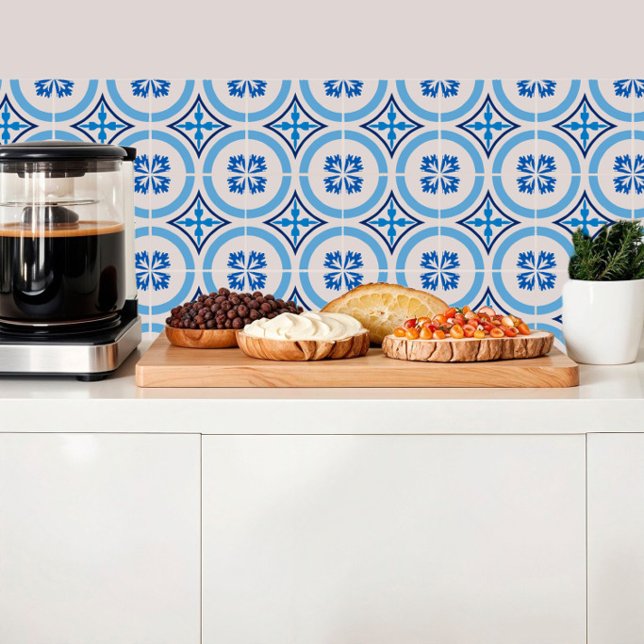 Baldosas azules mediterráneas (Subido por el creador)