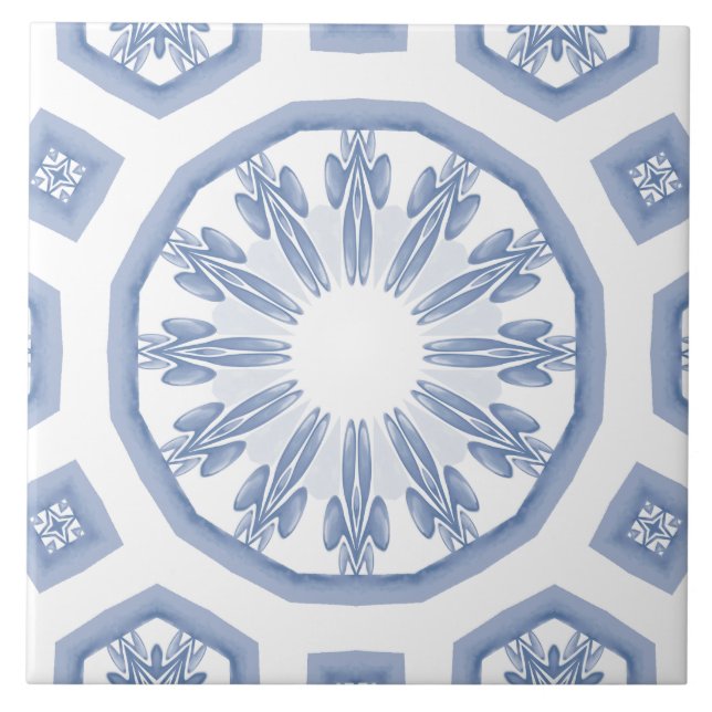 Baldosas azules,mosaico,majólica, (Frente)