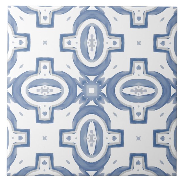 Baldosas azules,mosaico,majólica, (Frente)