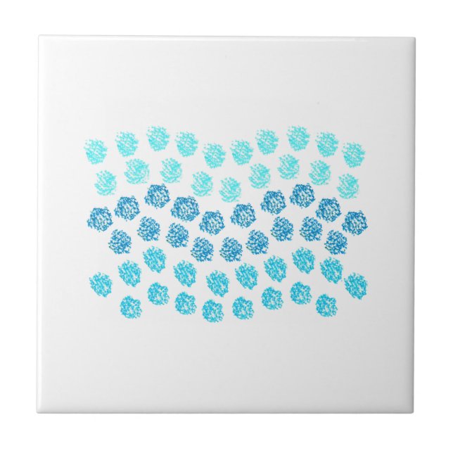 Baldosas azules pequeñas cerámicas (Frente)