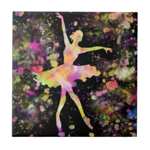 Baldosas cerámicas de Ballerina coloridas - Pintur