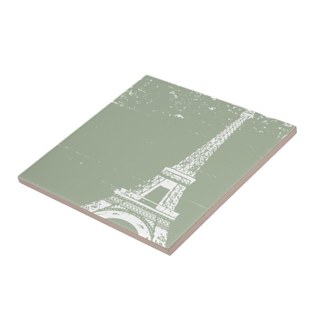 Baldosas cerámicas de la Torre Eiffel Sage (Lado)