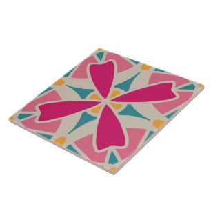 Baldosas cerámicas de patrón retro de los años 70