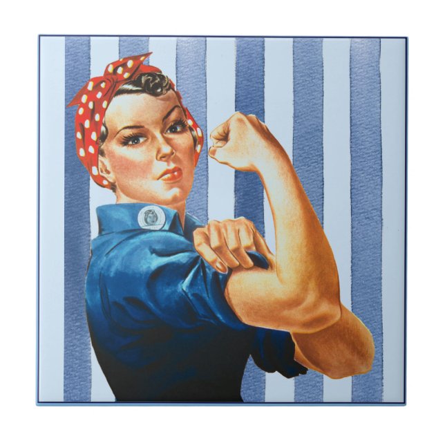 Baldosas cerámicas de potencia femenina (Frente)