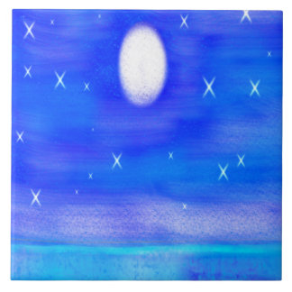 Baldosas cerámicas, grandes (6" x 6") Buenas noche