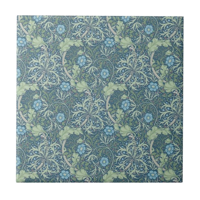 BALDOSAS CERAMICAS : WILLIAM MORRIS : ALGAS (Frente)