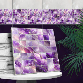 Baldosas cuadradas Mosaic Amethyst y Perla
