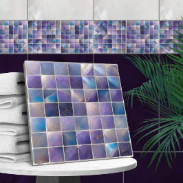 Baldosas cuadradas Mosaic Fluorite y perla