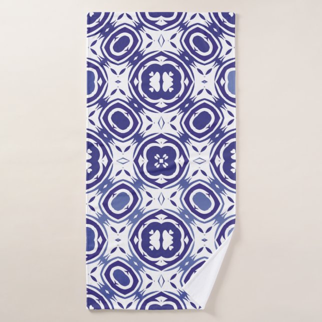 Baldosas de azulejo de época portuguesa. Diseño mí (Toalla de baño)